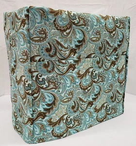 Brown & Teal Paisley Bread Machine Cover - Picture 1 of 2