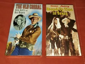 The Old Corral & Round-up Time in Texas (VHS) Gene Autry Roy Rogers *NEW SEALED* - Picture 1 of 3