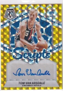 2023-24 Panini Mosaic NBA No. MS-TVA Tom van Arsdale Gold Mosaic Auto 8/10 SP - Bild 1 von 2