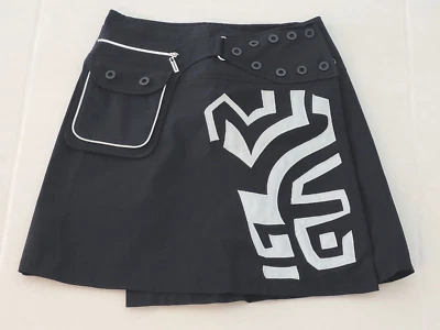 Falda de golf Jamie Sadock Grunge utilitaria negra envolvente talla XS-S USADA EN EXCELENTE ESTADO Foto 1 de 4