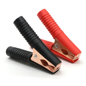 2PCS 30A 50A 100A Crocodile Alligator Clips Car Battery Connector Plug Power - Picture 1 of 6