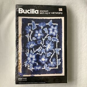 Bucilla Vintage Latch Rug Wall Hanging Kit Complete Sealed. Midnight Bloom