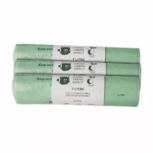 7 Litre x 156 CompostBag Compostable Food Waste Caddy Liner Bags (7L-150) - Picture 1 of 1
