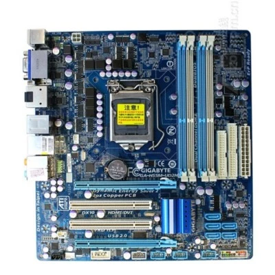For Gigabyte GA-H55M-UD2H LGA1156 DDR3 M-ATX Motherboard 100% Tested OK - Image 1 of 2