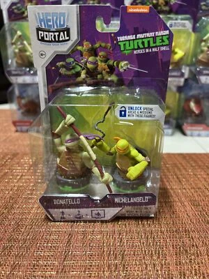 2014 Teenage Mutant Ninja Turtles Donatello Michelangelo Hero Portal Фигурки - Изображение 1 из 4