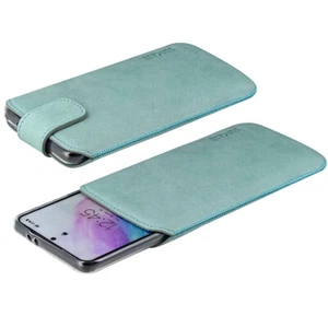 Suncase Leather Cover Case Antique Turquoise+Silicone for Samsung Galaxy A25 - Zdjęcie 1 z 7