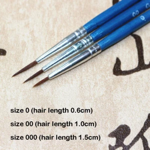 100Pcs Fine Line Pen Nylon Painting Brush Watercolor Drawing Art Supplies Wooden - Picture 1 of 4