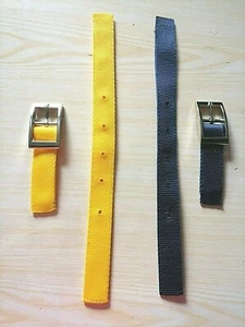 Pair FRONT breast STRAP horse dog RUG replacement 'SILVER' SQUARE buckle strap - Picture 1 of 48