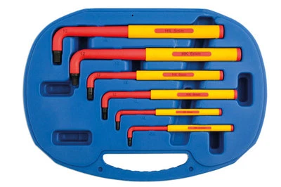 METRIC ELECTRICAL VDE HEX ALLEN KEY SET EXTRA LONG 1000v PROTECTION - Image 1 of 2