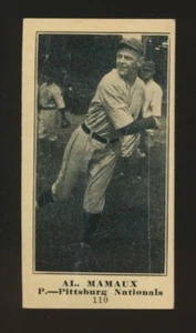 1916 M101-4 "Sporting News" Blank Backs -#110 AL MAMAUX (Pittsburgh Pirates) - Picture 1 of 2