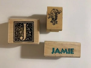 Estampida de goma Inkadinkado inicial J estampadora suministro artesanal Jamie - Imagen 1 de 11