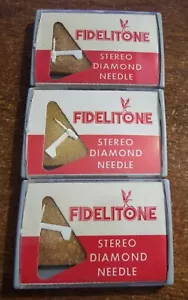 4 Fidelitone Stereo Diamond Needles Astatic 140D AC-350DS NEW! - Picture 1 of 2
