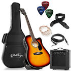 Thinline Cutaway Acoustic Electric Guitar Package with EQ & 10 Watt Amp