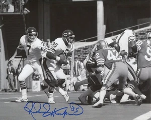 ROLAND HARPER signiertes Foto in Aktion Chicago Bears 1975-82 vs 49ers (c) Echtheitszertifikat - Bild 1 von 3