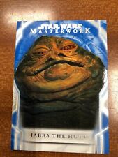 2018 Star Wars Masterwork Blue Parallel Base Card #17: Jabba The Hutt