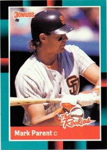 MARK PARENT # 8 - 1988 Donruss "The Rookies" Baseball Card NR//MT Condition