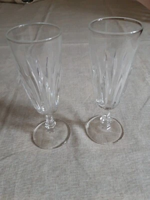 Coppia di calici vintage in cristallo - Immagine 1 di 4