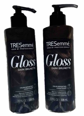 LOT OF  2 🔥TRESemme Gloss Dark Brunette Color Depositing Conditioner 7.7 Fl Oz - Image 1 of 4