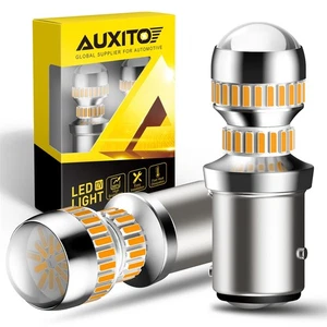 1157 2357 LED Front Turn Signal Light Blinker Bulbs Canbus No Hyper Flash 3000K - Picture 1 of 10