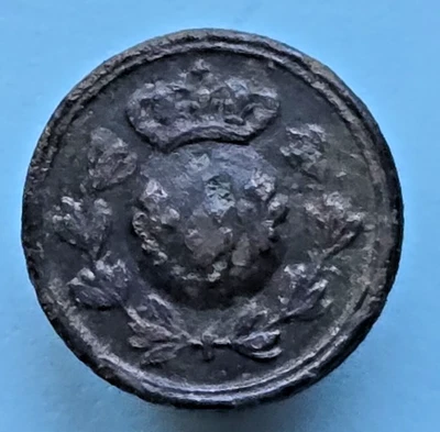 bouton RESTAURATION fleur de lys*GARDES NATIONALES de FRANCE  15,77 mm - Photo 1/2