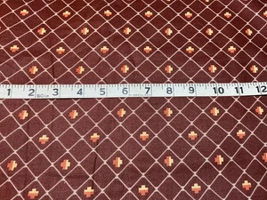 Alan J. Naness Brunch DuPont Teflon 1981 brown geometric print 69”x 54” - Picture 1 of 1