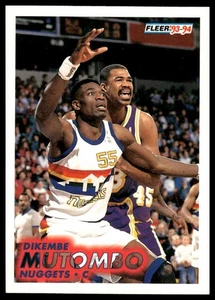 1993-94 Fleer #54 Dikembe Mutombo Denver Nuggets - Picture 1 of 2
