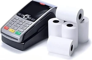 20 Rolls of 57 x 40 mm Thermal PDQ Receipt Paper Till Rolls for Ingenico Veri... - Picture 1 of 8