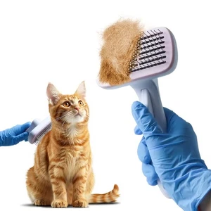 Haustier Katze Hund Fellpflege Tierhaar Bürste Entfilzer Trimmer Unterfell Kamm - Bild 1 von 7