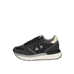 SUN68 DONNA SCARPA SNEAKERS art. Z45212 mod. BIG ALLY GLITTER - 11 NERO - Picture 1 of 8