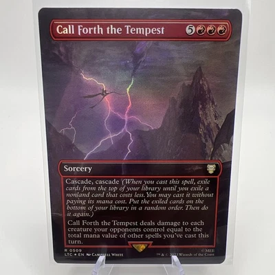 MTG Call Forth The Tempest - Borderless  - 509 LTC NM Rare - Image 1 of 2