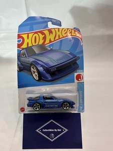 Hot Wheels 2022 J-Imports Blue Mazda RX-7 #97 A2 - Picture 1 of 5