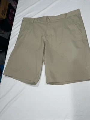 Pantalones Cortos de Golf Deportivos FILA Para Hombre 38 Beige Chino Poliéster Rendimiento Sólido Verano Foto 1 de 4