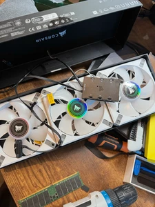 Corsair iCUE ML120 RGB ELITE Premium 120mm PWM Magnetic Levitation Fan White Tri - Picture 1 of 11