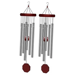 2 Pack Memorial Wind Chimes Outdoor Large Deep Tone, Elegant Sympathy Wind - Picture 1 of 7