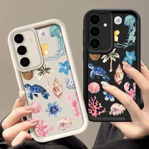 Marine Animals For Samsung S25 S24 FE S23 Ultra A56 A17 A16 A55 A54 Phone Case - Foto 1 di 15