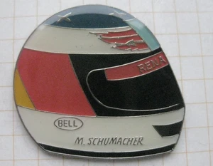 FAHRERHELM  / M. SCHUMACHER / F1  MOTORSPORT ................... Auto-Pin (141e) - Bild 1 von 1
