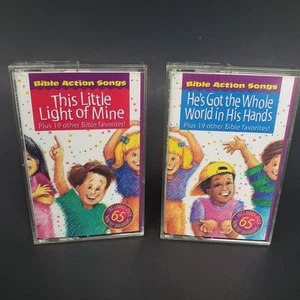 Bible Action Songs This Little Light & He's Got Whole World Split Track Cassette - Picture 1 of 2