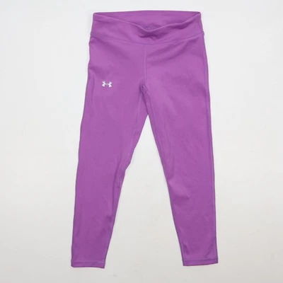 Under Armour Sports Leggings Girls Youth Medium YM Purple Fitted NEW - Image 1 of 4