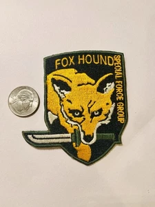 Hideo Kojima’s Metal Gear Solid Foxhound Logo Embroidered Iron-on Patch - Picture 1 of 2