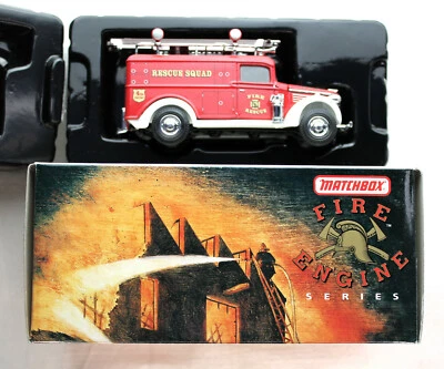MATCHBOX MODELS OF YESTERYEAR, Fire Engine 1937 GMC Rescue Squad Van YFE10 - Image 1 of 4