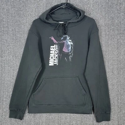 Sudadera con Capucha Michael Jackson Para Hombre Mediana Negra Pullover King Of Pop Foto 1 de 4