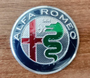 NEW DESIGN Alfa Romeo GIULIA/STELVIO steering wheel emblem badge logo 56mm - Picture 1 of 5