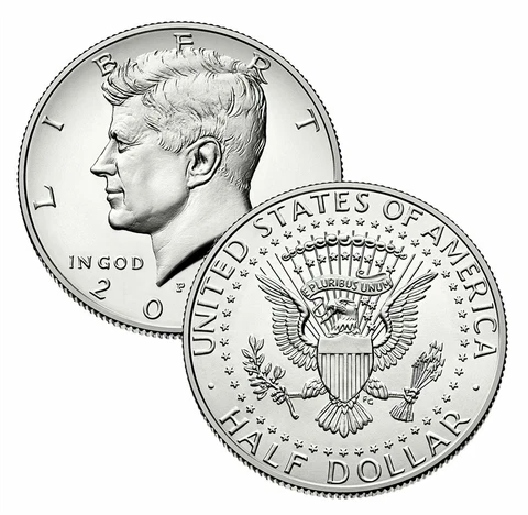 2006 P President Kennedy Half Dollar Coin Fifty Cent Money Coins U.S Mint Roll Cover