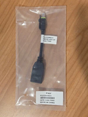 PNY 91008582V3 - 5 inch Mini DIsplay Port Male to Display Port Female Adapter - Image 1 of 3