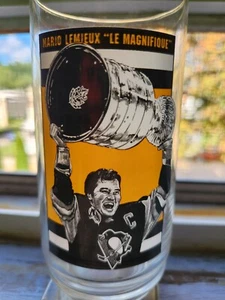 MARIO LEMIEUX STANLEY CUP CHAMPS EAT N PARK GLASS 16oz 1998 - Picture 1 of 14