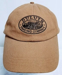 Duluth Trading Company Cap Oval Bear Tan Brown Lined Hat Strapback Size XL/XXL - Picture 1 of 9