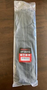 Lotto 100 Pezzi Fascette 14" Resistenti 60LBS Ultra Nylon Avvolgente Filo Zip Resistente UV - Foto 1 di 7