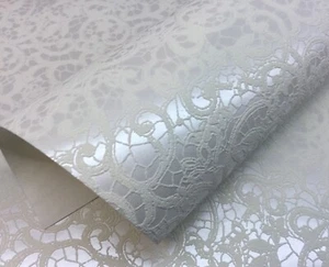 5x Bastelpapier Dekopapier Design Motivpapier Muster Spitze Hochzeitskarten Deko - Bild 1 von 1
