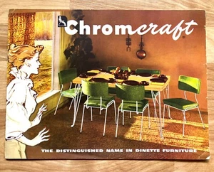 Original 1953 CHROMCRAFT Katalog Produktbroschüre Dinettensets Möbel MCM - Bild 1 von 9