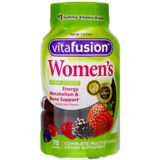 4 Pack Vitafusion Women's Complete Multivitamin Gummies, Natural Berry, 70 Ct